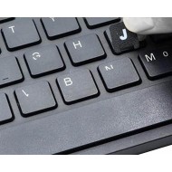 PEGATINA PARA CONVERTIR TECLADO EN ESPAÑOL / CASTELLANO PLATA CON LETRAS EN NEGRO