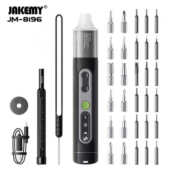 JUEGO DE DESTORNILLADORES ELÉCTRICOS JAKEMY JM-8196