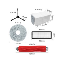 KIT DE RECAMBIOS PARA ASPIRADOR ROBOROCK QREVO PRO QREVO MAXV