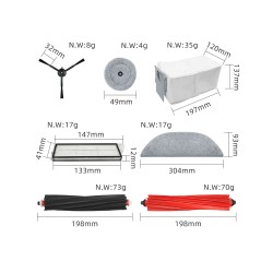 KIT DE RECAMBIOS PARA ASPIRADOR ROBOROCK S8 PRO ULTRA