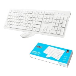 KIT INALÁMBRICO DE TECLADO Y RATÓN EN BLANCO KIT INALÁMBRICO DE TECLADO Y RATÓN EN BLANCO