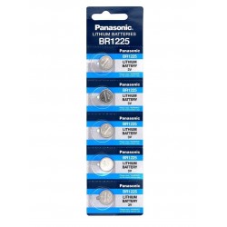 PILA DE BOTÓN PANASONIC BR1225 3V LITIO 5 UNIDADES