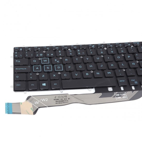 TECLADO RETROILUMINADO PARA PORTÁTIL DELL 7566 14-0037A-WX01-K31 PK131Q12B01 0M9DMK