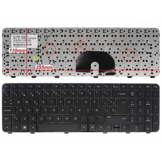 TECLADO PARA PORTÁTIL HP PAVILION DV6-6193ES