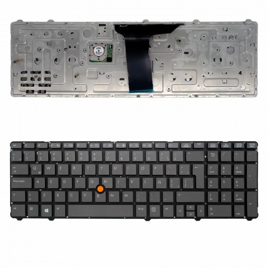 TECLADO LATINO PARA PORTÁTIL HP ELITEBOOK 8760W 8760P 8770P 8770W CON MARCO