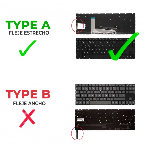TECLADO PARA PORTÁTIL HP OMEN 15-EK 15-EC 15-EN 16-B SERIES V193446CS1 NEGRO