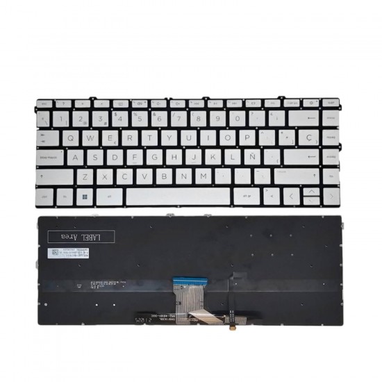 TECLADO PARA PORTÁTIL HP PAVILION X360 14-DW / 14-DWXXX SERIES L96530-071 PLATA