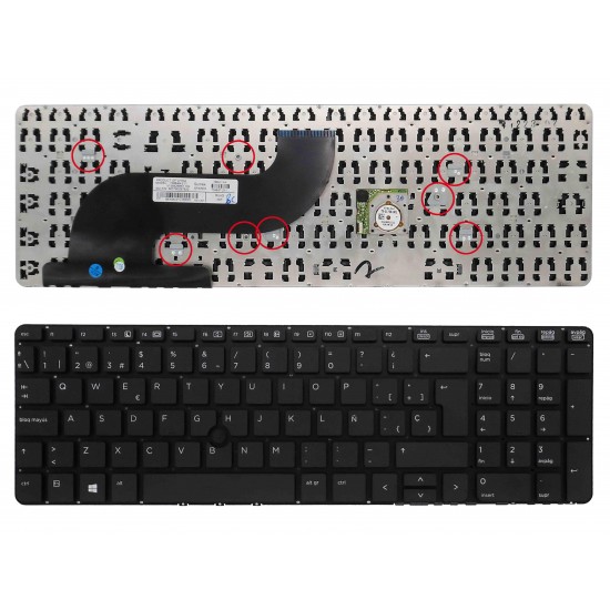 TECLADO PARA PORTATIL HP PROBOOK 650 G1 655 G1 TECLADO PARA PORTATIL HP PROBOOK 650 G1 655 G1