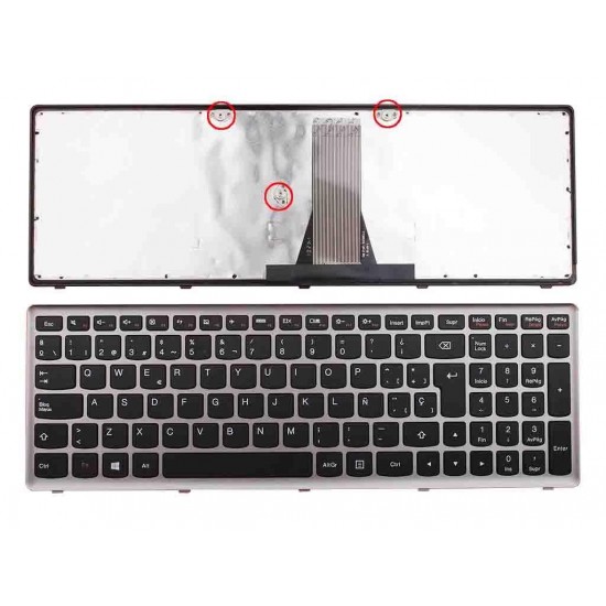TECLADO PARA PORTÁTIL LENOVO IDEAPAD Z510 S510P S500 Z50-70 Z50-75 TECLADO PARA PORTÁTIL LENOVO IDEAPAD Z510 S510P S500 Z50-70 Z50-75