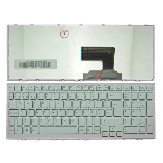 TECLADO PARA PORTÁTIL SONY VAIO VPC-EE SERIES EN BLANCO AENE7P00110