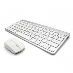 TECLADO + RATÓN INALÁMBRICO 2.4 GHZ ULTRA DELGADO ESTILO MAC | MODERNO
