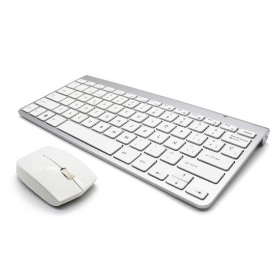 TECLADO + RATÓN INALÁMBRICO 2.4 GHZ ULTRA DELGADO ESTILO MAC | MODERNO