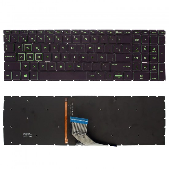 TECLADO RETROILUMINADO PARA PORTÁTIL HP PAVILION GAMING 15-CX NEGRO INTRO PEQUEÑO