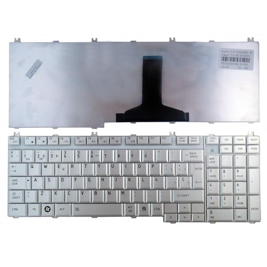 TECLADO PARA PORTÁTIL TOSHIBA NSK-TBZ0S 9J.N9282.Z0S MP-06876E0-6987 PK130731B19 MP-06876E0-9303
