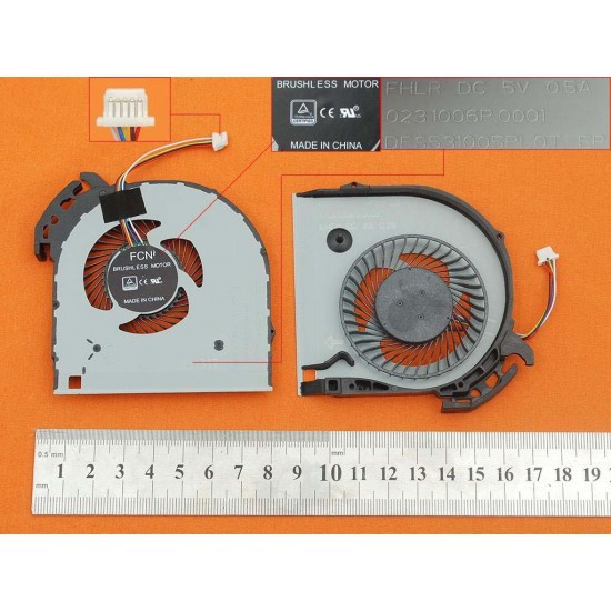 VENTILADOR CPU PARA PORTÁTIL LENOVO IDEAPAD V110-15 V110-15ISK 5PINES DFS531005PL0T 023.1006P.0001