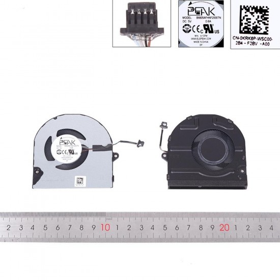 VENTILADOR PARA PORTÁTIL DELL INSPIRON 5410 5415 5418 V 5510 5515 7415 0KRK6P