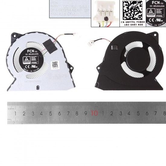 VENTILADOR PARA PORTÁTIL DELL VOSTRO 3510 INSPIRON 3511 3515 0RFF51 DSF5K12114464P