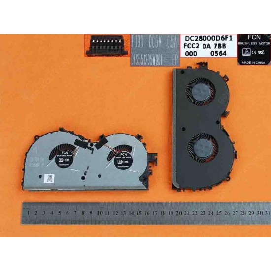 VENTILADOR CPU PARA PORTÁTIL LENOVO LEGION Y520 R520 R720 R720-15IKBN 80WW MG75100V1-C020-S9A DC28000D6F1 DFS551205W00T