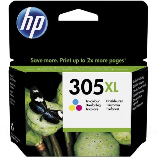 Cartucho de tinta original hp nº305 xl alta capacidad/ tricolor