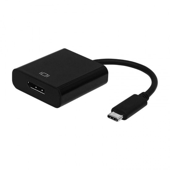 Conversor aisens a109-0345/ usb tipo-c macho - displayport hembra/ 15cm/ negro Conversor aisens a109-0345/ usb tipo-c macho - displayport hembra/ 15cm/ negro