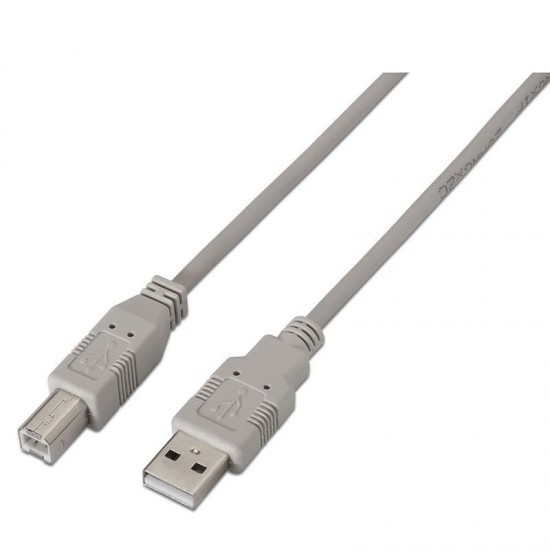 Cable usb 2.0 impresora aisens a101-0002/ usb tipo-b macho - usb macho/ 1.8m/ beige Cable usb 2.0 impresora aisens a101-0002/ usb tipo-b macho - usb macho/ 1.8m/ beige