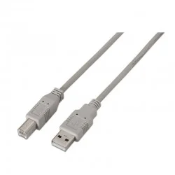Cable USB 2.0 Impresora Aisens A101-0003/ USB Tipo-B Macho - USB Macho/ 3m/ Beige Cable USB 2.0 Impresora Aisens A101-0003/ USB Tipo-B Macho - USB Macho/ 3m/ Beige