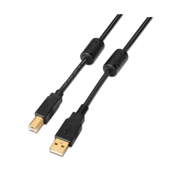 Cable usb 2.0 impresora aisens a101-0011/ usb tipo-b macho - usb macho/ 5m/ negro Cable usb 2.0 impresora aisens a101-0011/ usb tipo-b macho - usb macho/ 5m/ negro