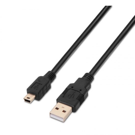 Cable usb 2.0 aisens a101-0024/ usb macho - miniusb macho/ 1m/ negro Cable usb 2.0 aisens a101-0024/ usb macho - miniusb macho/ 1m/ negro