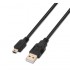 Cable USB 2.0 Aisens A101-0024/ USB Macho - MiniUSB Macho/ 1m/ Negro