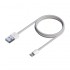 Cable USB 2.0 Lightning Aisens A102-0542/ USB Macho - Lightning Macho/ 50cm/ Blanco