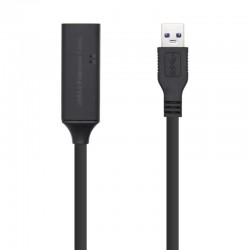 Cable Alargador USB 3.0 con Amplificador Aisens A105-0407/ USB Macho - USB Hembra/ Hasta 9W/ 625Mbps/ 5m/ Negro Cable Alargador USB 3.0 con Amplificador Aisens A105-0407/ USB Macho - USB Hembra/ Hasta 9W/ 625Mbps/ 5m/ Negro
