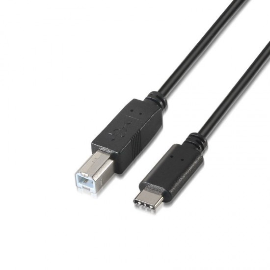 Cable usb 2.0 impresora aisens a107-0054/ usb tipo-c macho - usb tipo-b macho/ 480mbps/ 2m/ negro Cable usb 2.0 impresora aisens a107-0054/ usb tipo-c macho - usb tipo-b macho/ 480mbps/ 2m/ negro