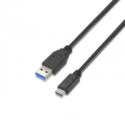 Cable USB 3.1 Tipo-C Aisens A107-0060/ USB Tipo-C Macho - USB Macho/ 10Gbps/ 1m/ Negro Cable USB 3.1 Tipo-C Aisens A107-0060/ USB Tipo-C Macho - USB Macho/ 10Gbps/ 1m/ Negro