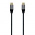 Cable USB 3.2 Tipo-C Aisens A107-0672 20GBPS 100W/ USB Tipo-C Macho - USB Tipo-C Macho/ Hasta 100W/ 20Gbps/ 1.5m/ Gris