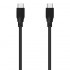 Cable USB 3.2 Tipo-C Aisens A107-0701 20GBPS 5A 100W/ USB Tipo-C Macho - USB Tipo-C Macho/ Hasta 100W/ 20Gbps/ 60cm/ Negro