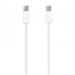 Cable USB 2.0 Tipo-C Aisens A107-0855/ USB Tipo-C Macho - USB Macho/ Hasta 60W/ 480Mbps/ 1m/ Blanco