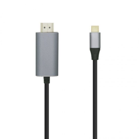 Cable conversor aisens a109-0392/ usb tipo-c macho - hdmi macho/ hasta 27w/ 1250mbps/ 80cm/ negro Cable conversor aisens a109-0392/ usb tipo-c macho - hdmi macho/ hasta 27w/ 1250mbps/ 80cm/ negro