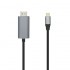 Cable Conversor Aisens A109-0392/ USB Tipo-C Macho - HDMI Macho/ Hasta 27W/ 1250Mbps/ 80cm/ Negro