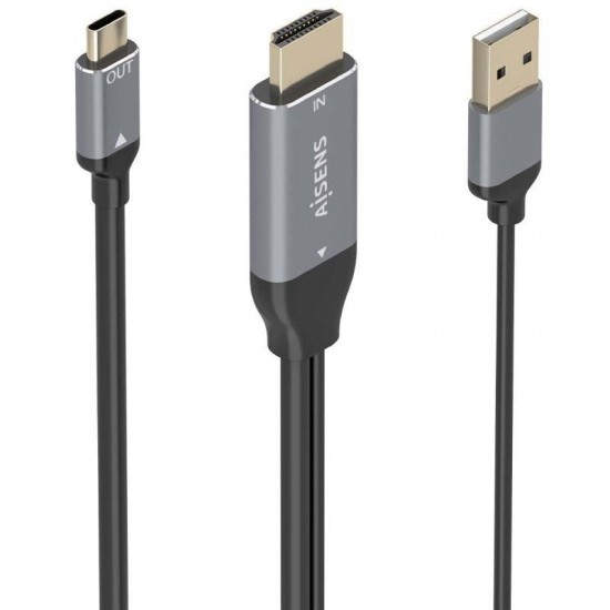 Cable conversor aisens a109-0871/ hdmi macho/ usb macho - usb tipo-c macho/ 1.8m/ negro Cable conversor aisens a109-0871/ hdmi macho/ usb macho - usb tipo-c macho/ 1.8m/ negro
