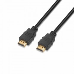 Cable HDMI 2.0 4K Aisens A120-0118/ HDMI Macho - HDMI Macho/ 50cm/ Certificado/ Negro