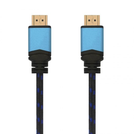 Cable hdmi 2.0 4k aisens a120-0357/ hdmi macho - hdmi macho/ 2m/ negro/ azul