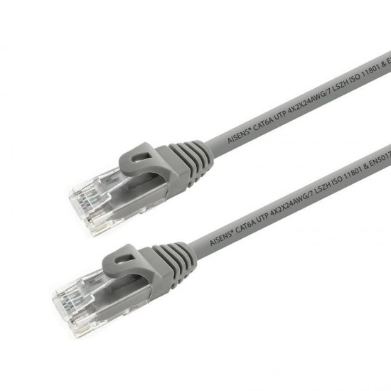 Cable de red rj45 utp aisens a145-0331 cat.6a/ 15m/ gris