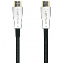 Cable HDMI 2.0 AOC 4K Aisens A148-0380/ HDMI Macho - HDMI Macho/ 50m/ Negro