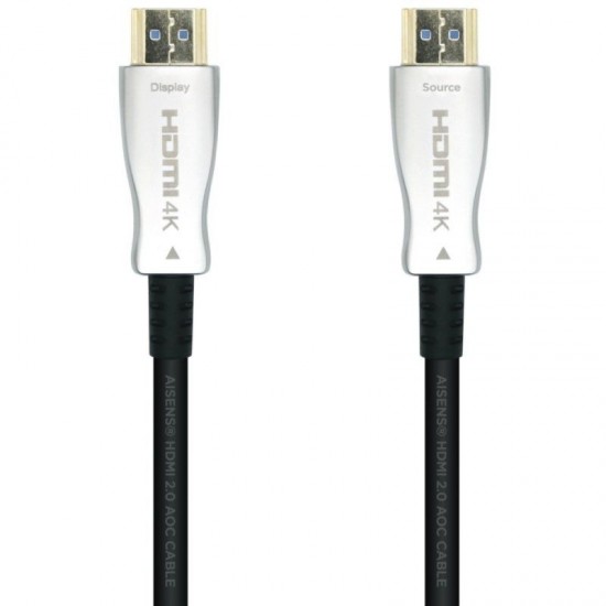 Cable hdmi 2.0 aoc 4k aisens a148-0380/ hdmi macho - hdmi macho/ 50m/ negro