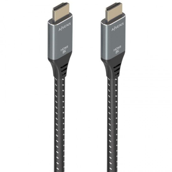 Cable hdmi 2.1 8k aisens a150-0878/ hdmi macho - hdmi macho/ 10m/ gris y negro