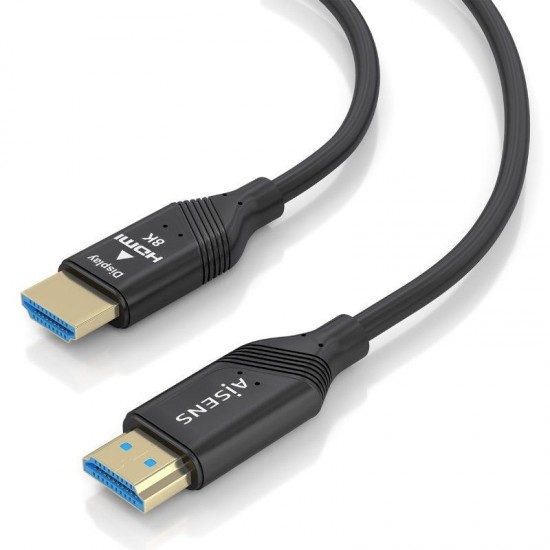 Cable hdmi 2.1 aoc 8k aisens a153-0937/ hdmi macho - hdmi macho/ 30m/ negro
