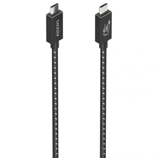 Cable usb 4.0 tipo-c aisens a156-0866/ usb tipo-c macho - usb tipo-c macho/ hasta 240w/ 40gbps/ 50cm/ gris Cable usb 4.0 tipo-c aisens a156-0866/ usb tipo-c macho - usb tipo-c macho/ hasta 240w/ 40gbps/ 50cm/ gris