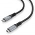 Cable USB 4.0 Tipo-C Aisens A156-0994/ USB Tipo-C Macho - USB Tipo-C Macho/ Hasta 240W/ 40Gbps/ 1m/ Negro