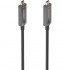 Cable USB 3.1 Tipo-C Aisens AOC A157-0883/ USB Tipo-C Macho - USB Tipo-C Macho/ Hasta 60W/ 10Gbps/ 15m/ Negro