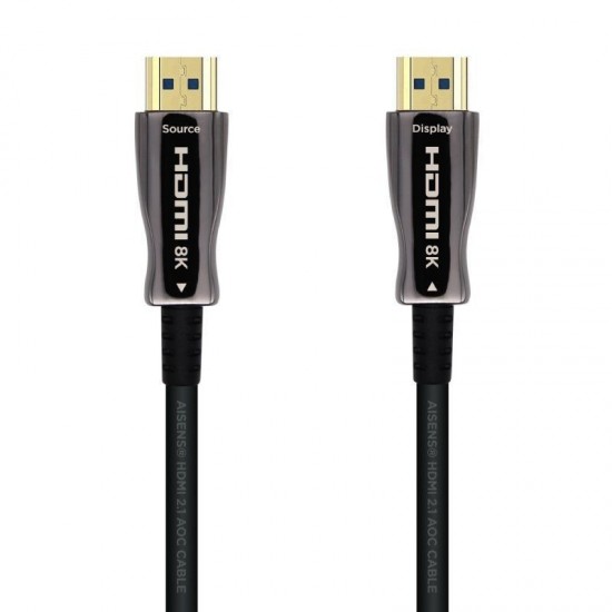 Cable hdmi 2.1 aoc 8k aisens a153-0519/ hdmi macho - hdmi macho/ 30m/ negro